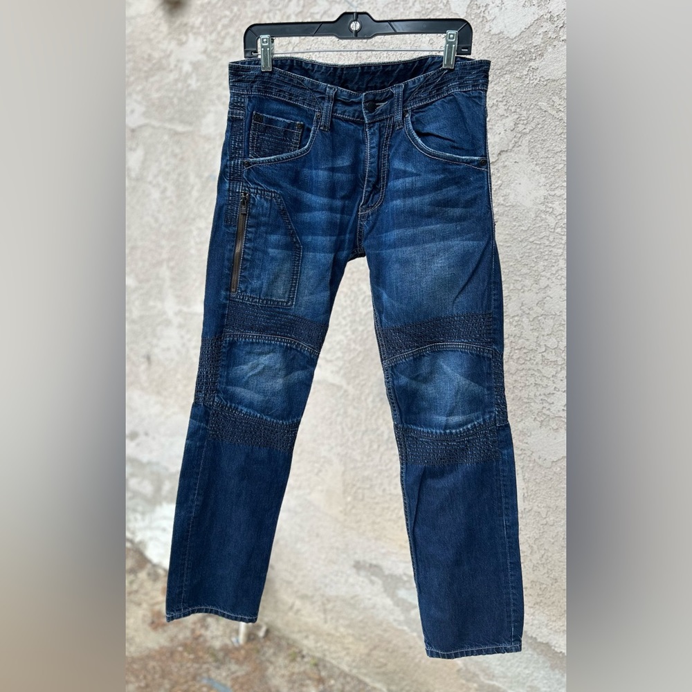 NW Armani Exchange Moto Jeans, Sz 31x31